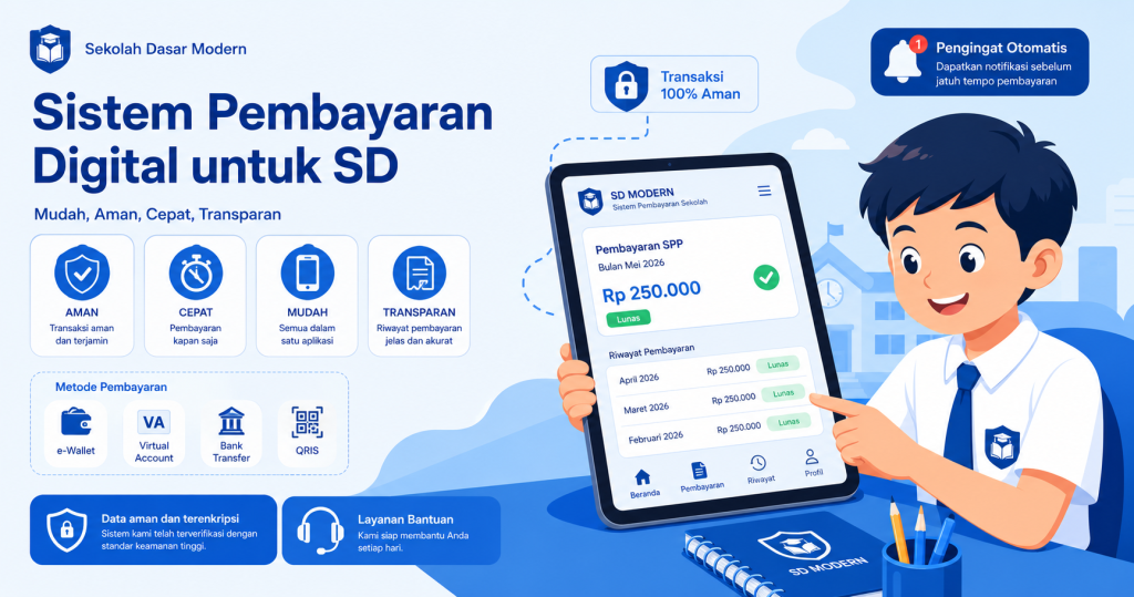Sistem pembayaran SPP SMP digital untuk Sekolah Menengah Pertama